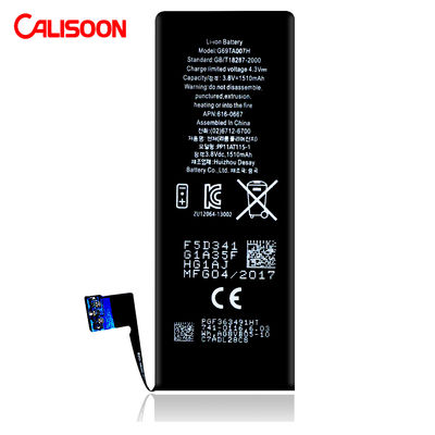 باتری لیتیوم یون طرح باریک برای آیفون 6 سفید خروجی 5V 6.2x2.9x0.2cm